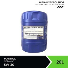 Mannol Ceramic 5W-30 ACEA C3 VW 505 01 505 00 MB 229.51 MB 229.31 RN17 20 litri