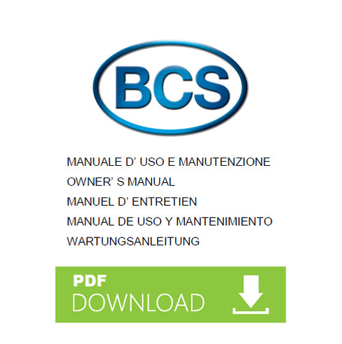 Bcs rotex tsb manuale - bcs, 5