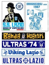 LAZIO 6 ADESIVI PLASTIFICATI