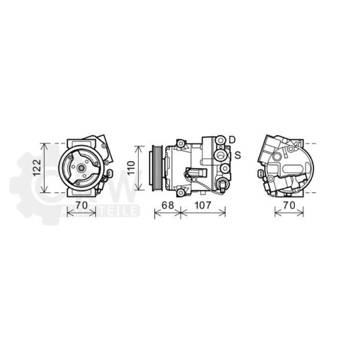Compressore climatizzatore per - compressore,