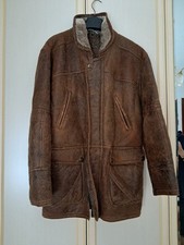 montone shearling uomo taglia 54 interno lana vera pelle