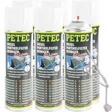 6x 400 ml PETEC DPF DIESEL FILTRO ANTIPARTICOLATO DETERGENTE SPRAY RAPIDO ED EFFICACE