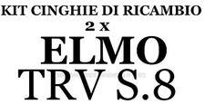 ★KIT CINGHIE DI RICAMBIO 2 x PROIETTORE SUPER 8 mm ELMO TRV S.8★