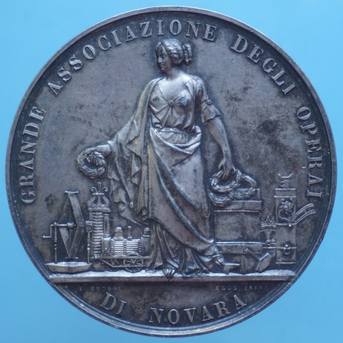 Novara medaglia premio - novara, 1856