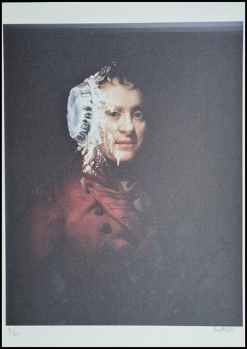 Banksy pie face - face, x