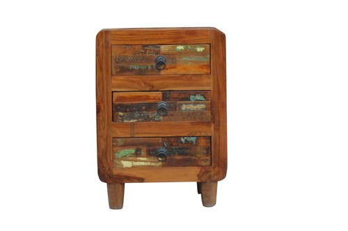 Comodino rustico legno - comodino,