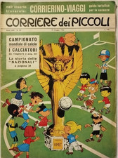 CORRIERE DEI PICCOLI 25 1966 CON FIGURINE CALCIATORI SQUADRE INGHILTERRA URUGUAY