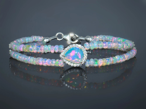 Bracciale rondelle opale - rondelle,