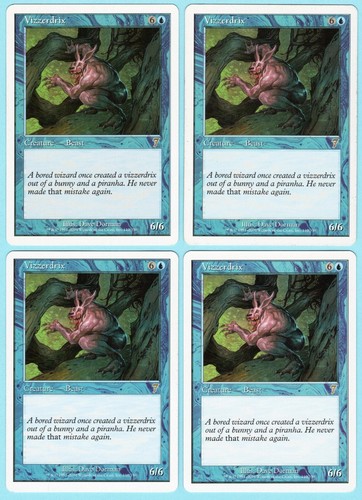 Vizzerdrix 2001 mtg core - 4x,