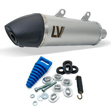 Silenziatore posteriore LeoVince SLIP-ON X3 EVO acciaio inox tappo carbonio