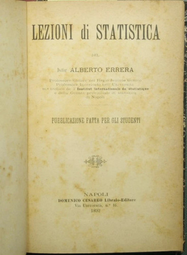 Lezioni statistica - lezioni, di
