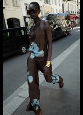 Pantalone raso stampa floreale