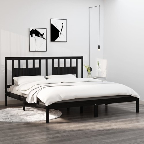 Vidaxl giroletto nero legno - giroletto,