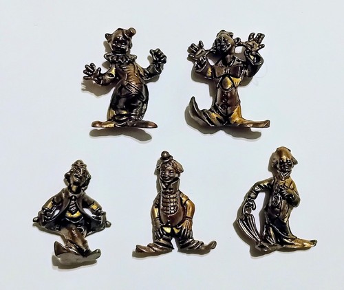 Set figurine metallo clown - set,