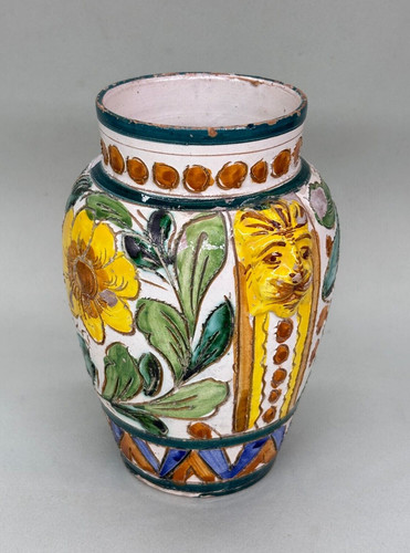 Antico vaso ceramica maiolica - vaso,