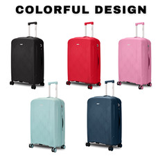 Valigia media 24" 4 ruote leggera valigia rigida PP valigia da viaggio