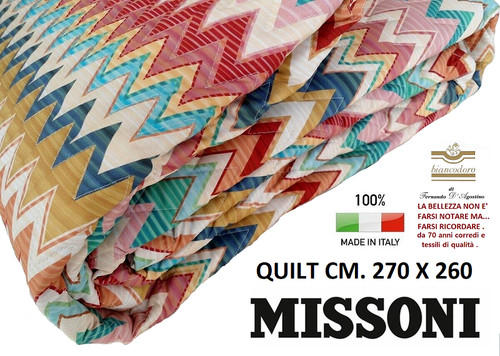 Trapunta quilt copriletto - -,