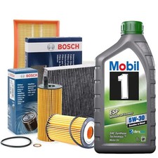 KIT TAGLIANDO MERCEDES CLASSE A BOSCH + 6LT OLIO MOBIL 1 5W30