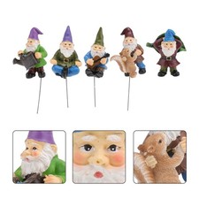 5 pezzi di nani ornamenti in