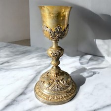 3º Calice in argento lavorato alto 24 cm 312 gr
