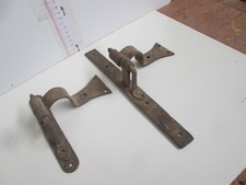 PARTICOLARE COPPIA  ANTICHI CARDINI CERNIERE IN FERRO  PER ANTE INFISSI PORTE 