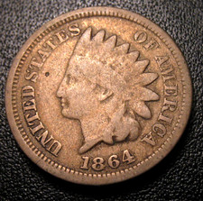 VECCHIE MONETE USA 1864 CN