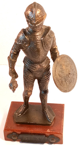Antica statuina cavaliere - antica,