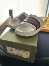 Gucci Ace sandali slide bianco