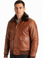 Giacca pelle aviatore uomo B3