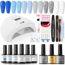 RSTYLE Kit Semipermanente Unghie, 6 Coloris Smalto Semipermanente Per (t1P)