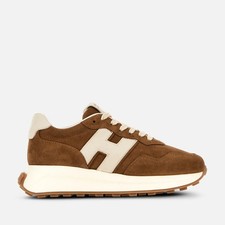 HOGAN - SCARPA DA DONNA IN CAMOSCIO MARRONE  H641 M6693F