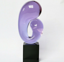 Grande scultura in vetro di