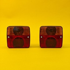 Luce combinata posteriore rimorchio 2x Radex e lampadine 12v luce quadrata Ifor Williams