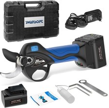 SWANSOFT 8608 35mm Forbici Potatura a Batteria da 16,8V 900W 4+4Ah, Progressivo