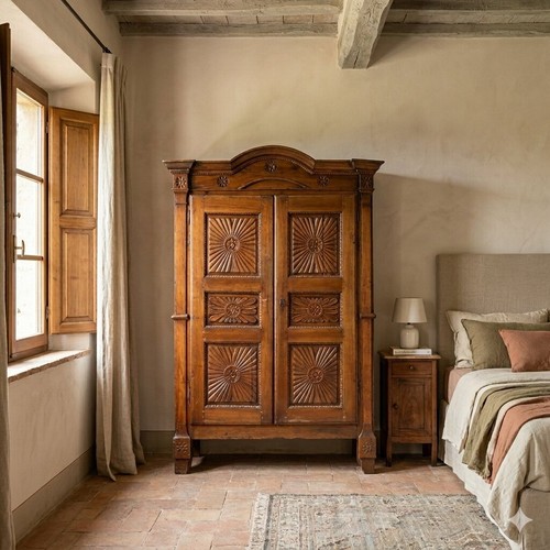Armadio antico noce pannelli - armadio,