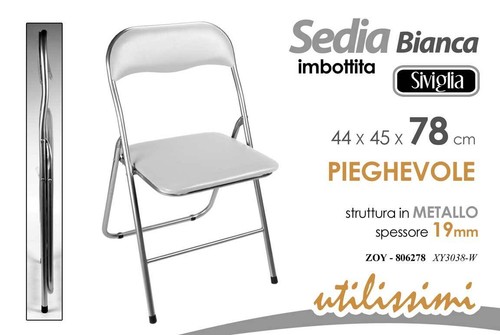 Sedia pieghevole metallo - 6,