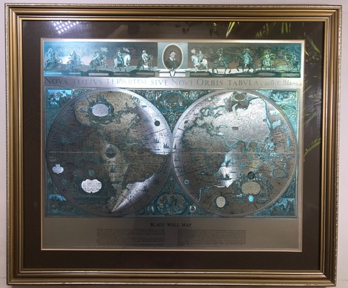 Mappa parete vintage lamina - mappa,