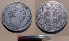 2 Lire Argento 1898 Rara Umberto I