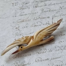 Spilla antica cicogna 1920 in