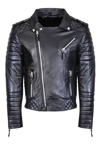 Giacca pelle uomo motociclista - giacca,