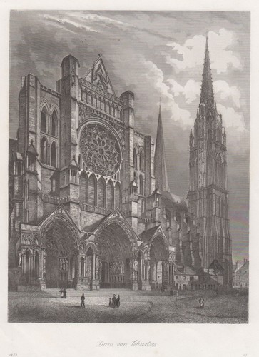 Chartres original incisione - incisione, in