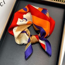100% Silk Scarf Women Poker