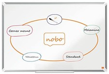 (TG. 900 x 600mm) Nobo Lavagna Bianca in Melamina, Non-Magnetica, 900 x 600 mm, 