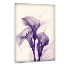 Arte da parete in vetro viola
