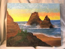 Rocky Seascape Signed Kiff