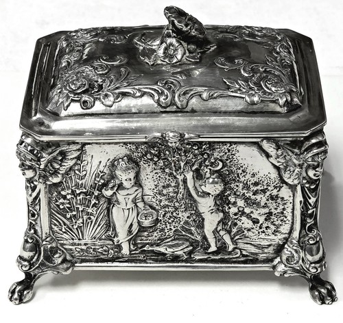 Antica scatola tedesca hanau - scatola,
