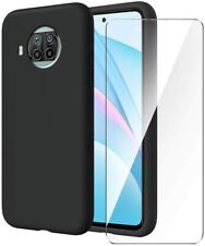 COVER CUSTODIA + PELLICOLA VETRO TEMPERATO PER XIAOMI MI 10T LITE 5G NERO OPACO