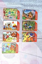 schede telefoniche TELECOM  KINDER PINGUI  2002  pezzi 7