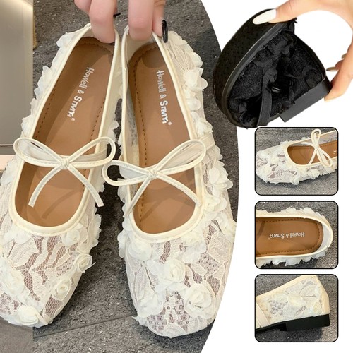Scarpe basse donna pizzo - , fiori
