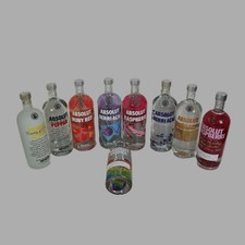 9x BOTTIGLIE ABSOLUT VODKA